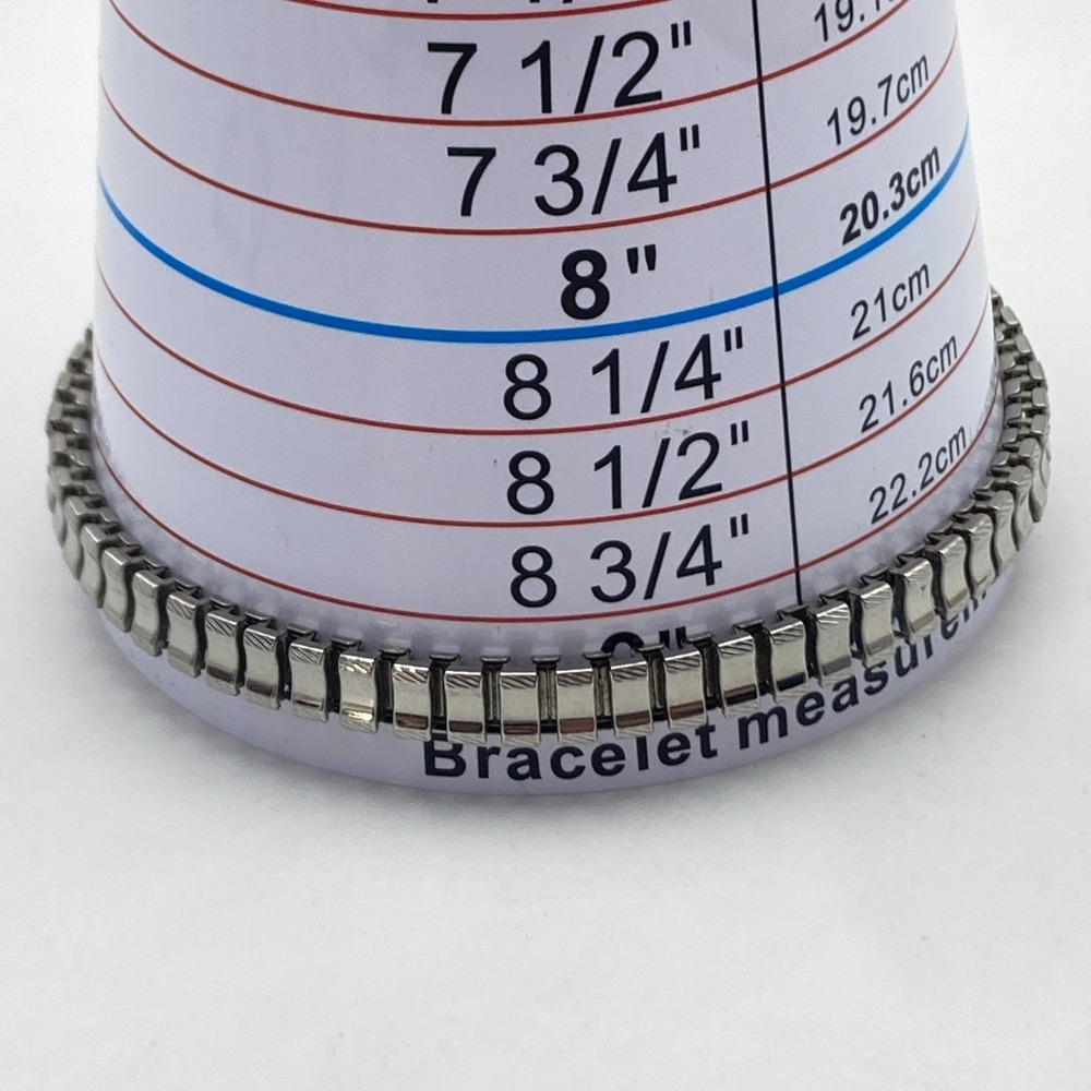 Vintage Inspired Womens Watch Silver Tone Crystals Stretch Band New Battery 6.75 - Picture 11 of 14